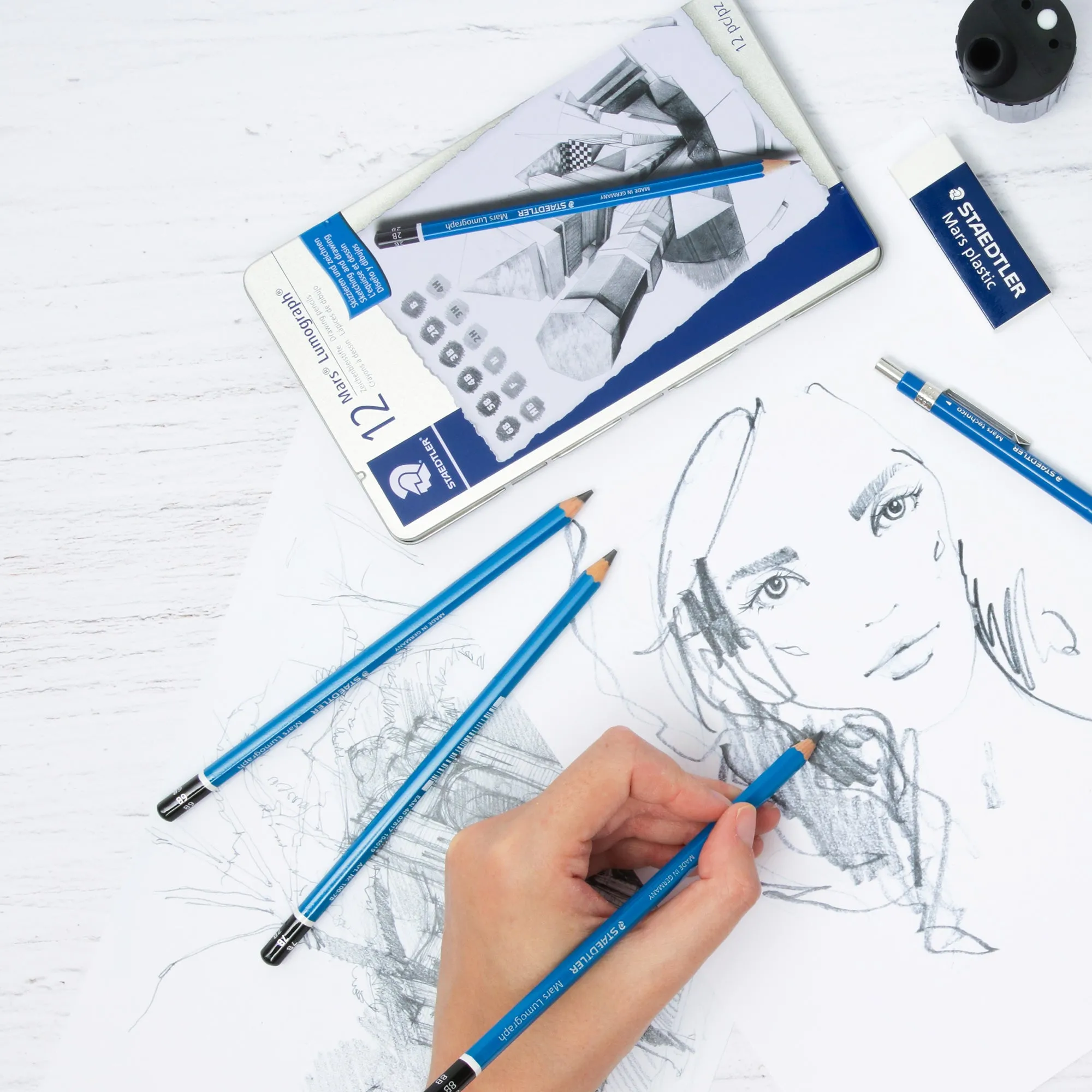 12-Pack Mars Lumograph Pencils