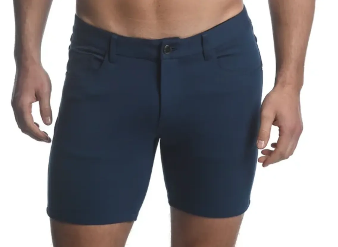 5" KNIT JEAN SHORT-