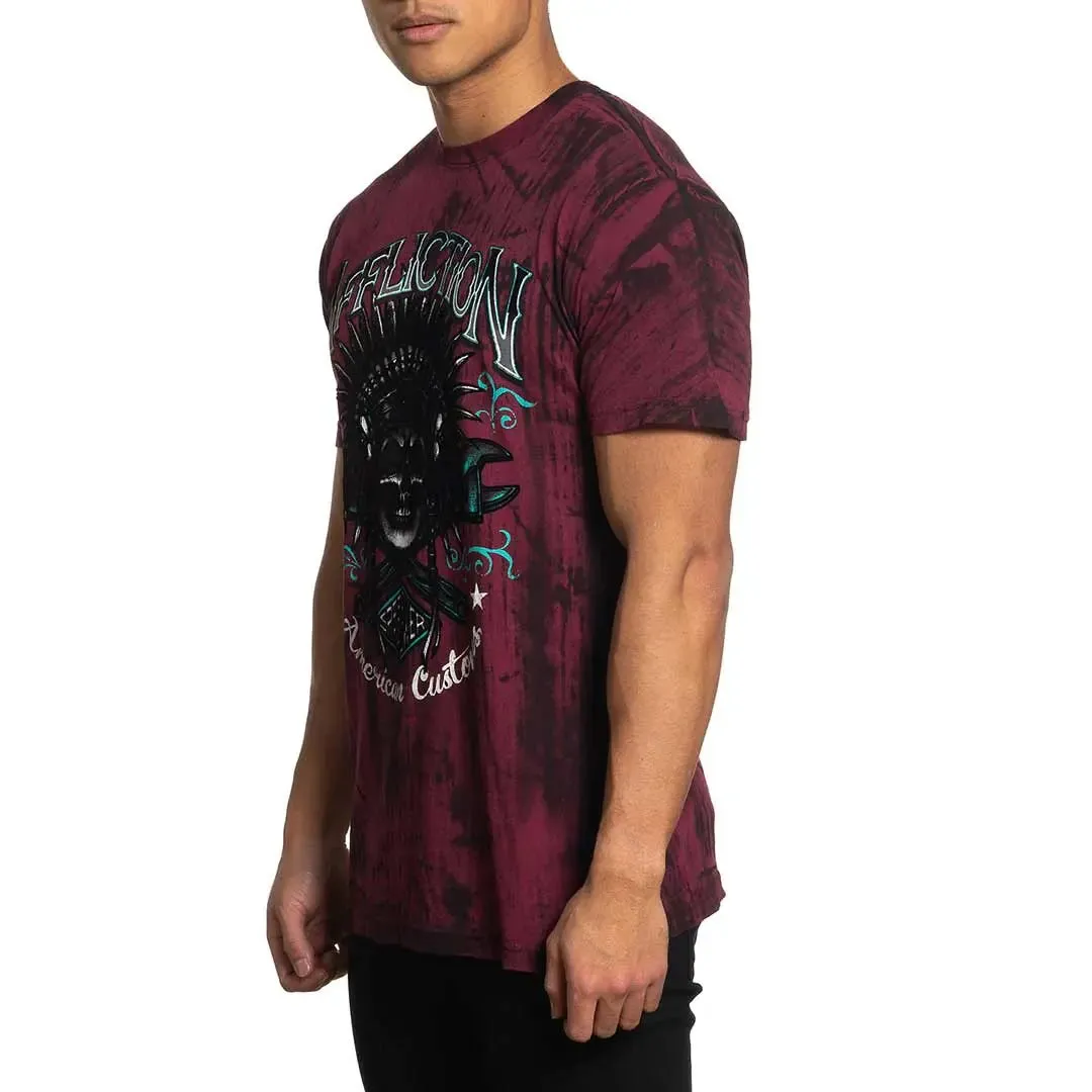 Affliction Men's AC Native Wrench Short Sleeve Shirt