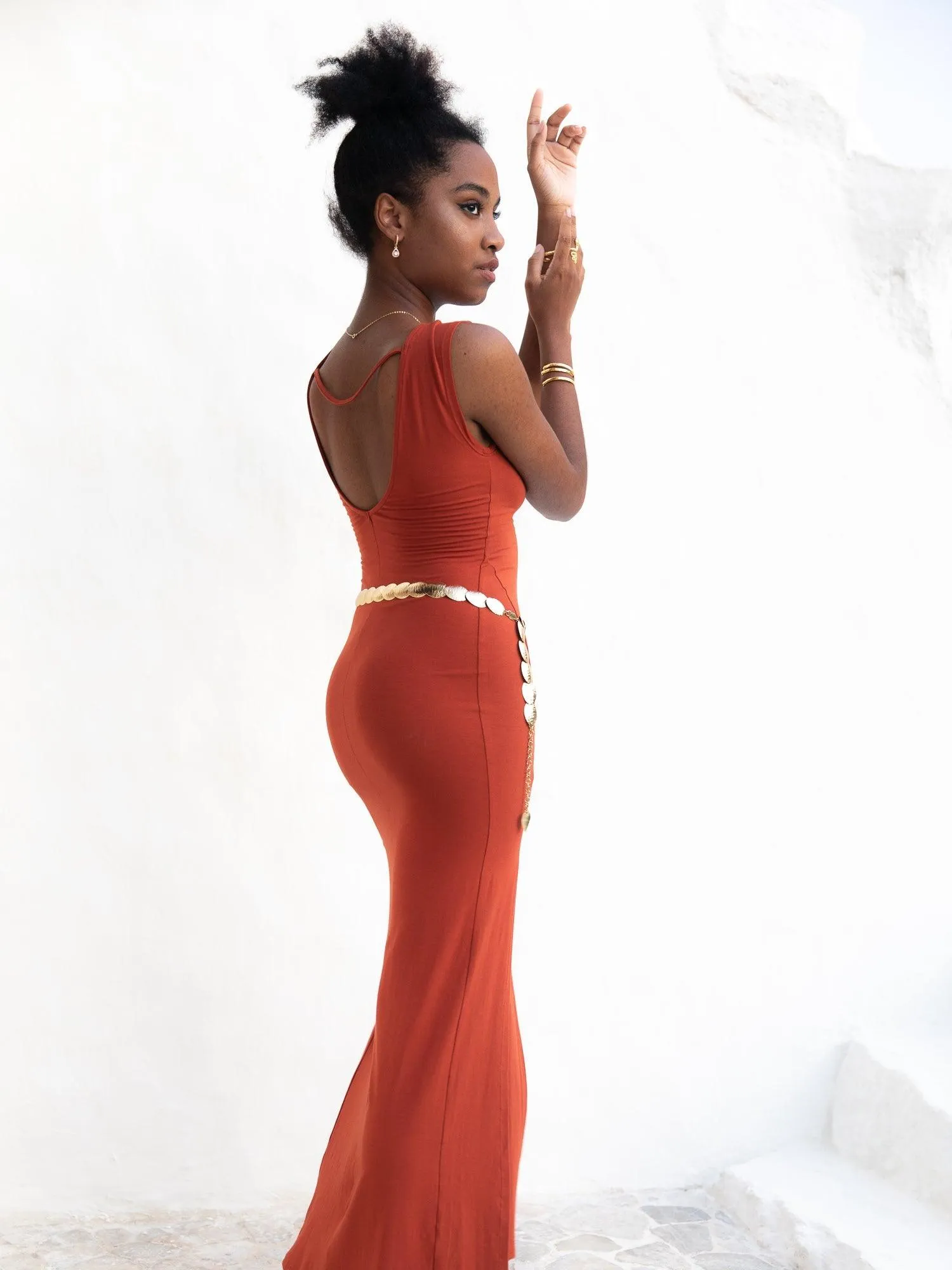Athena Dress - Carnelian