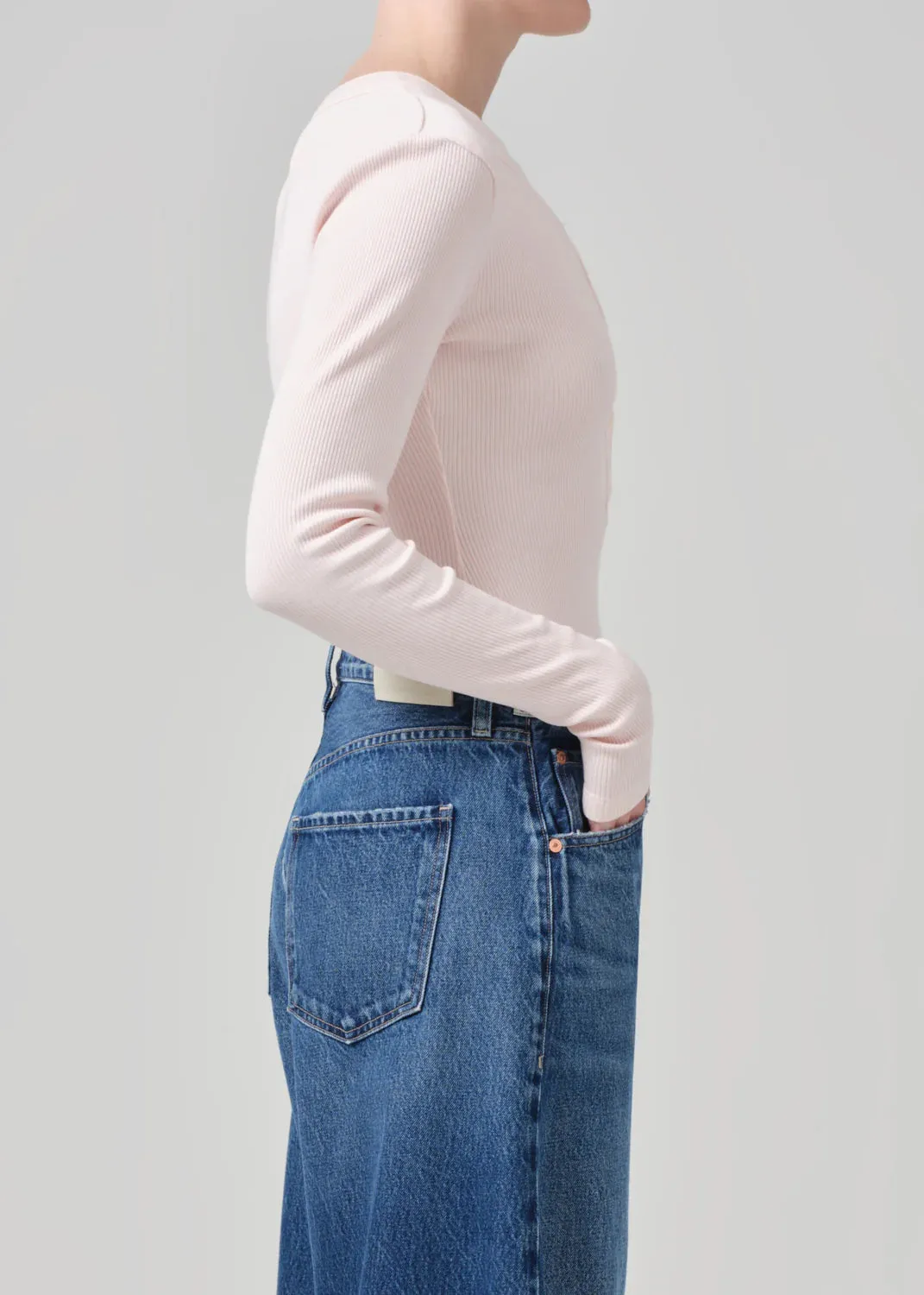 Citizens of Humanity - Organic Cotton Varra Henley in Cameo