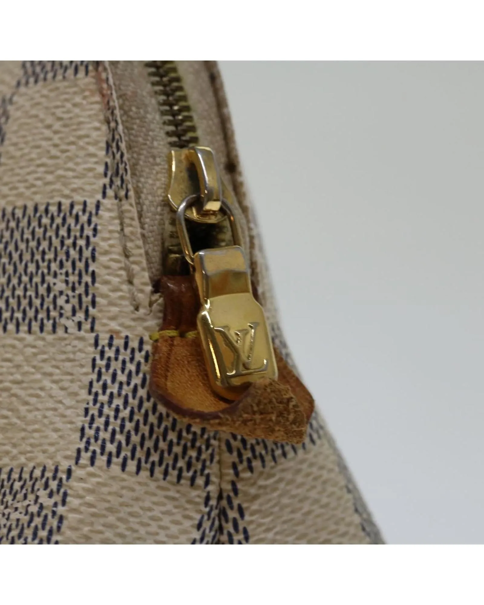 Durable Damier Azur Canvas Pouch - Authentic LV