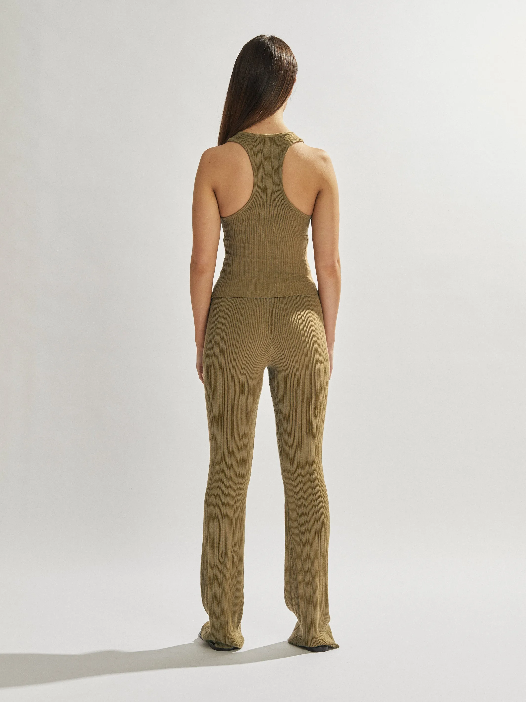 Henley Singlet Khaki