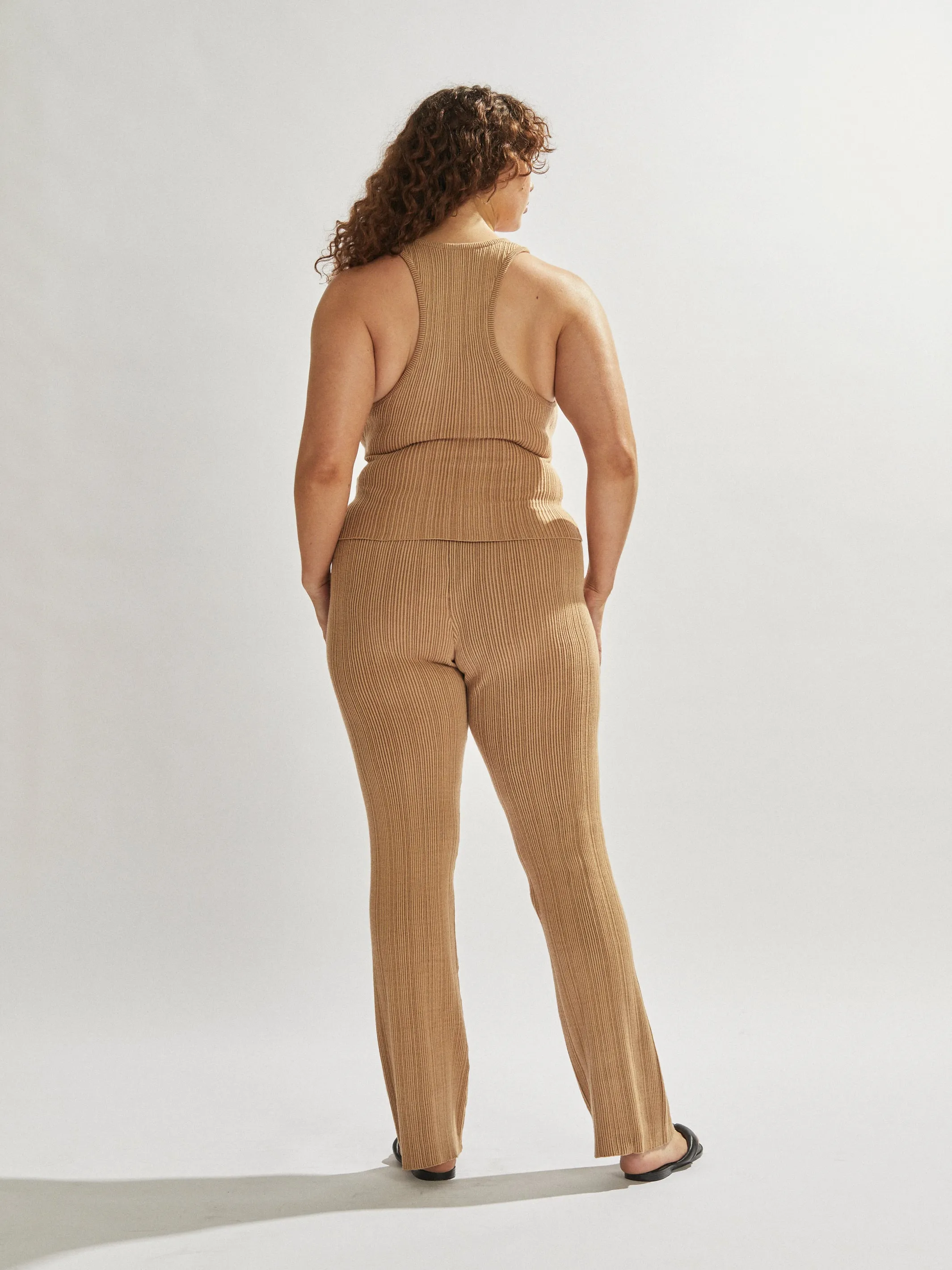 Henley Singlet Tan