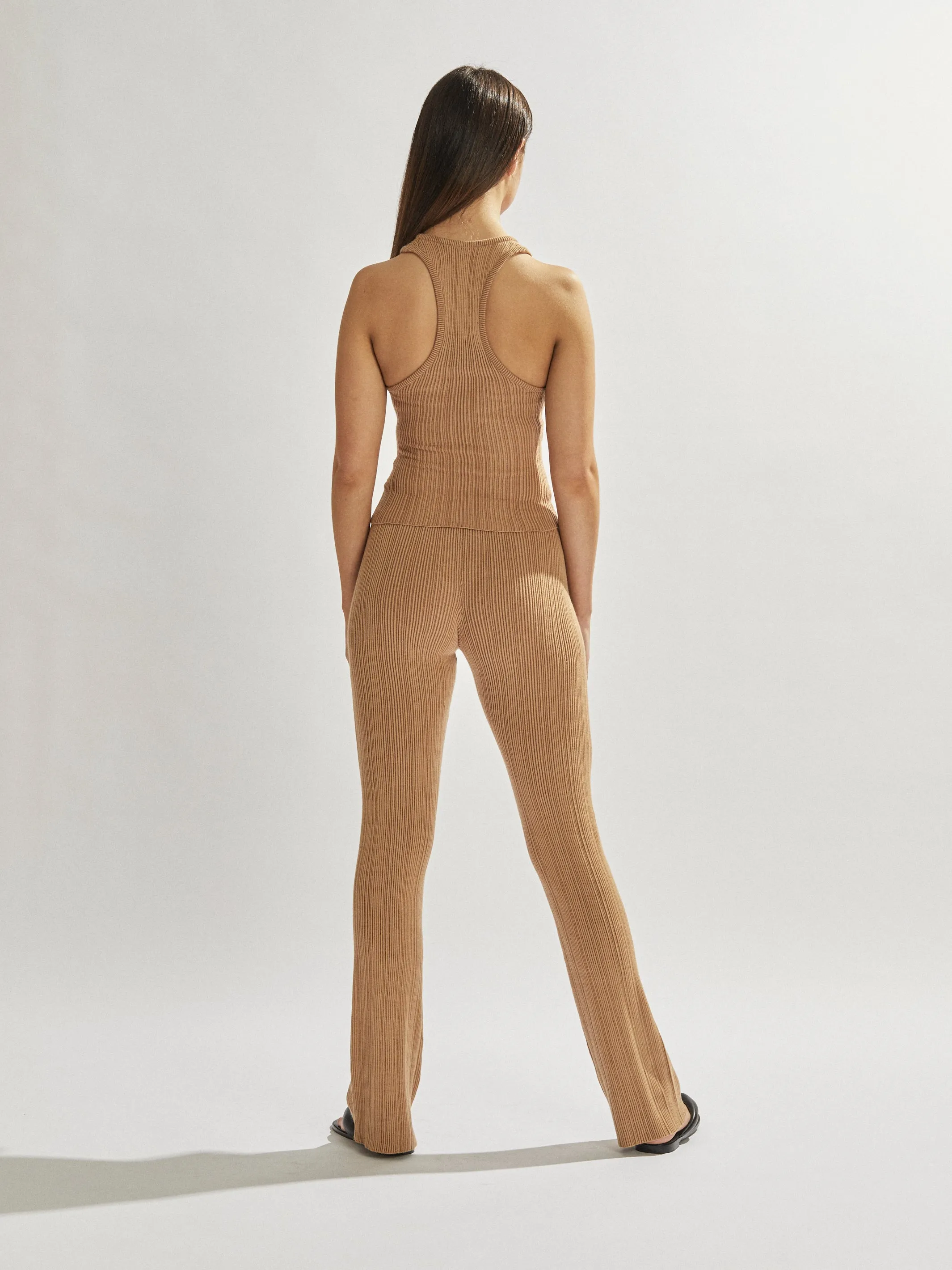 Henley Singlet Tan