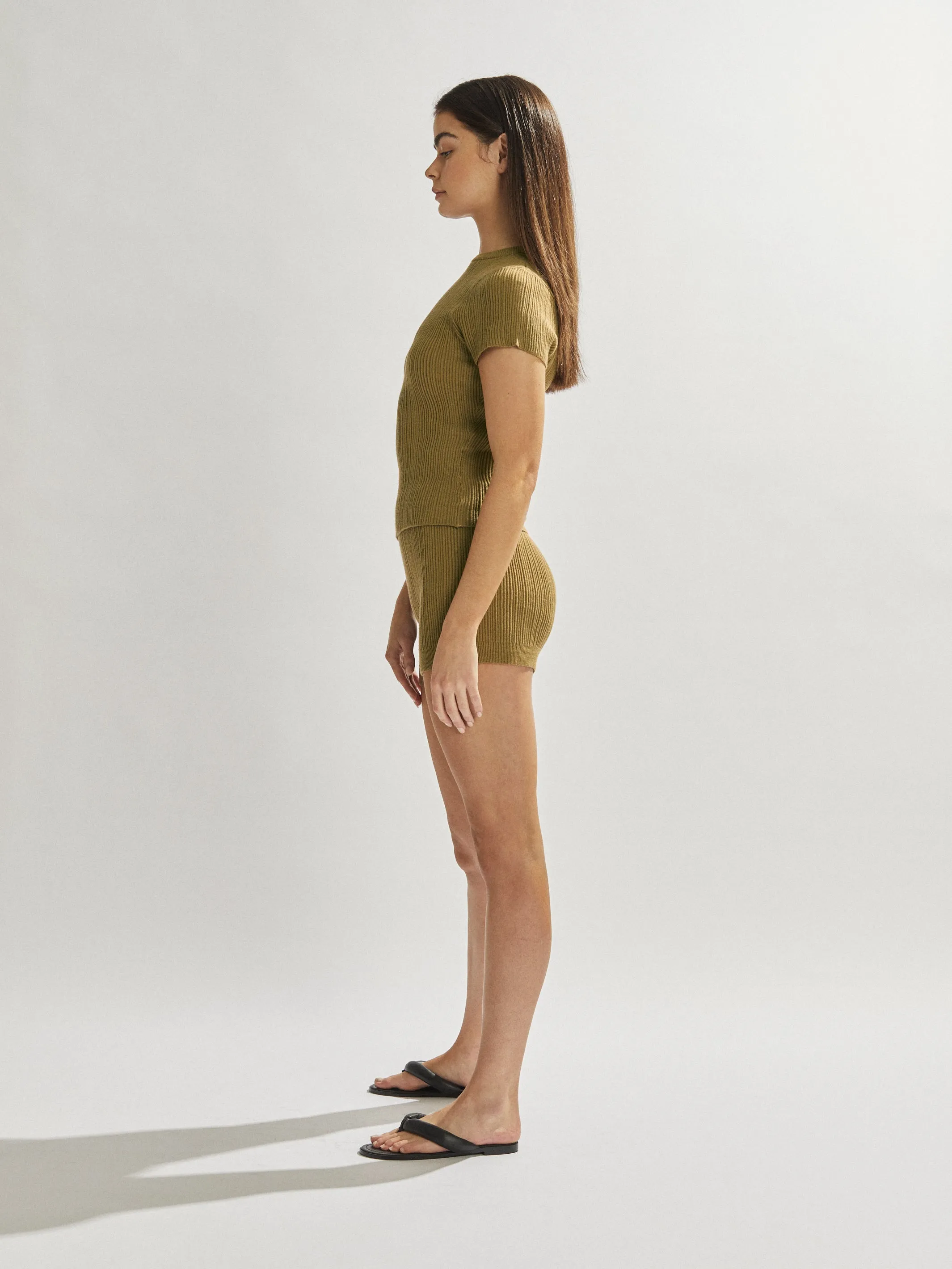 Henley Tee Khaki