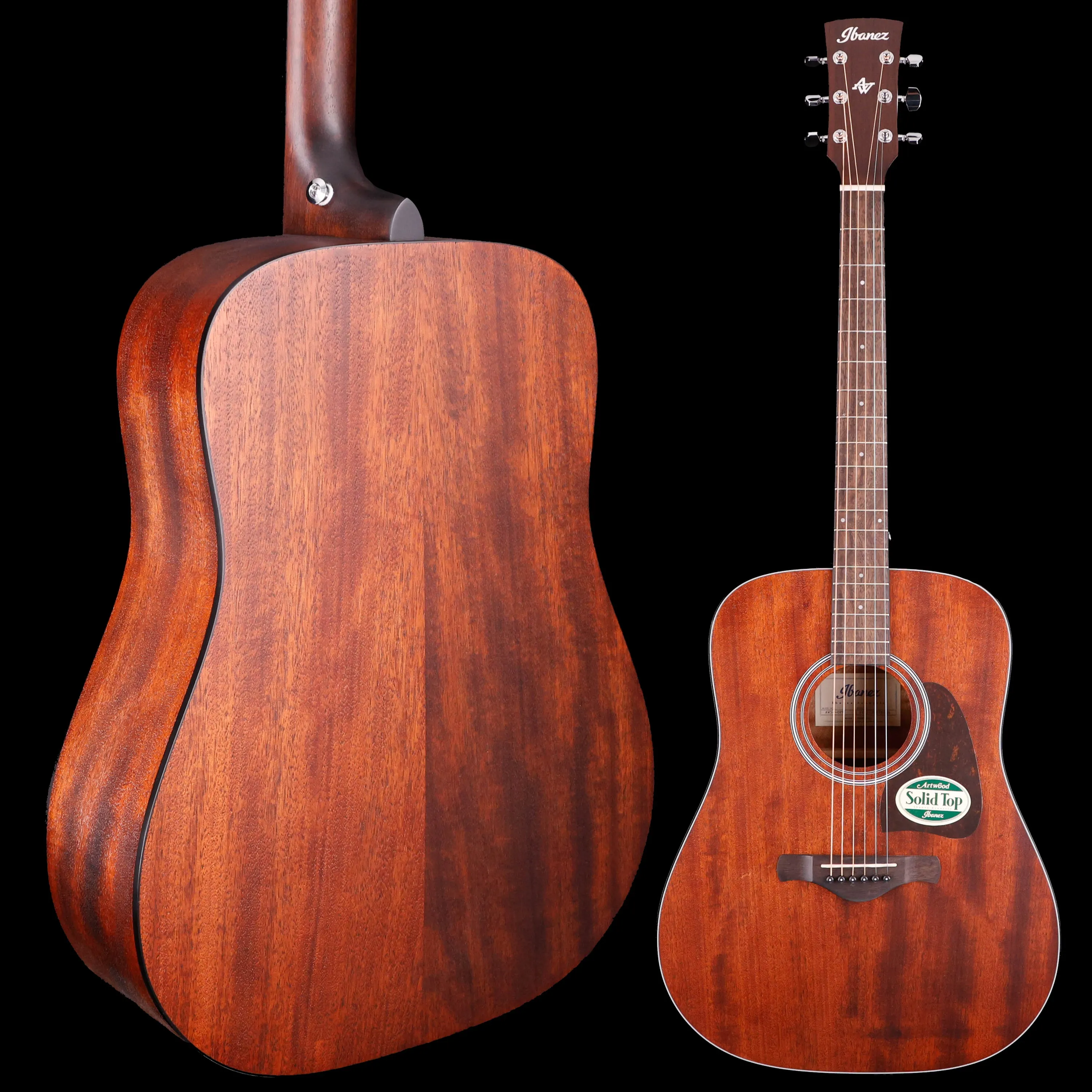 Ibanez AW54OPN Open Pore Natural Acoustic Guitar