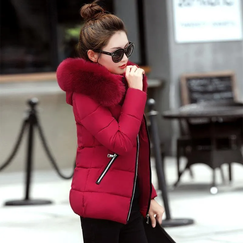 Korean Style Hooded Down Padded Jacket All-Match Small