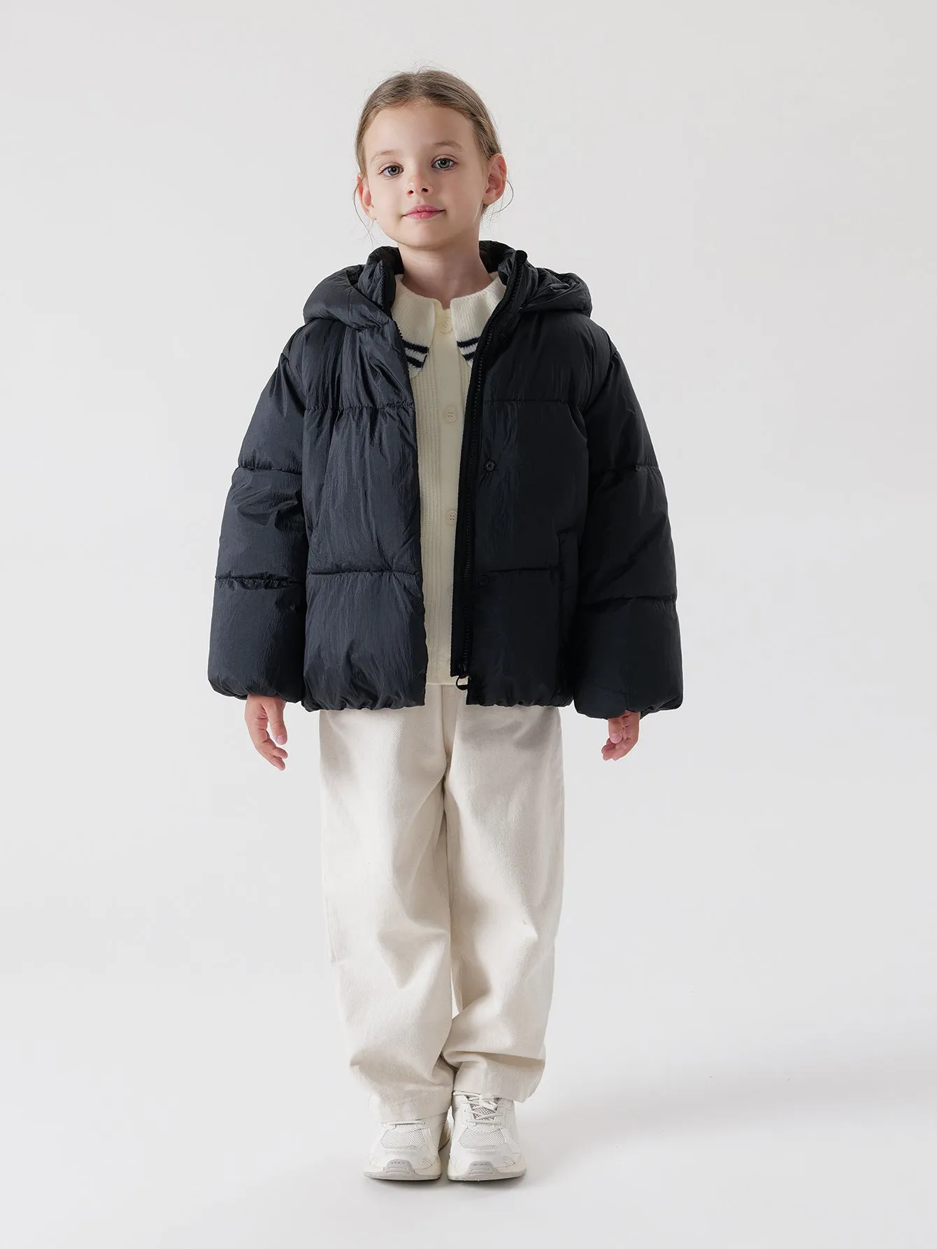 MARC & JANIE Girls Ultralight Hooded Down Parka 221058