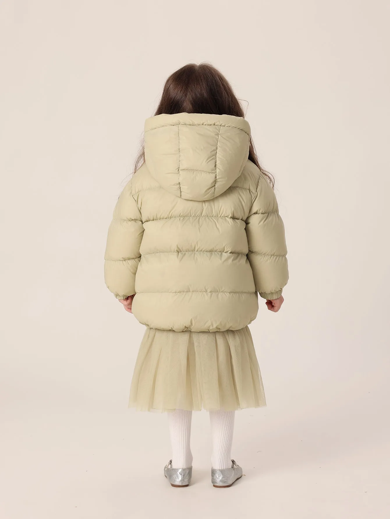 MARC & JANIE Girls Ultralight Hooded Down Parka 221069