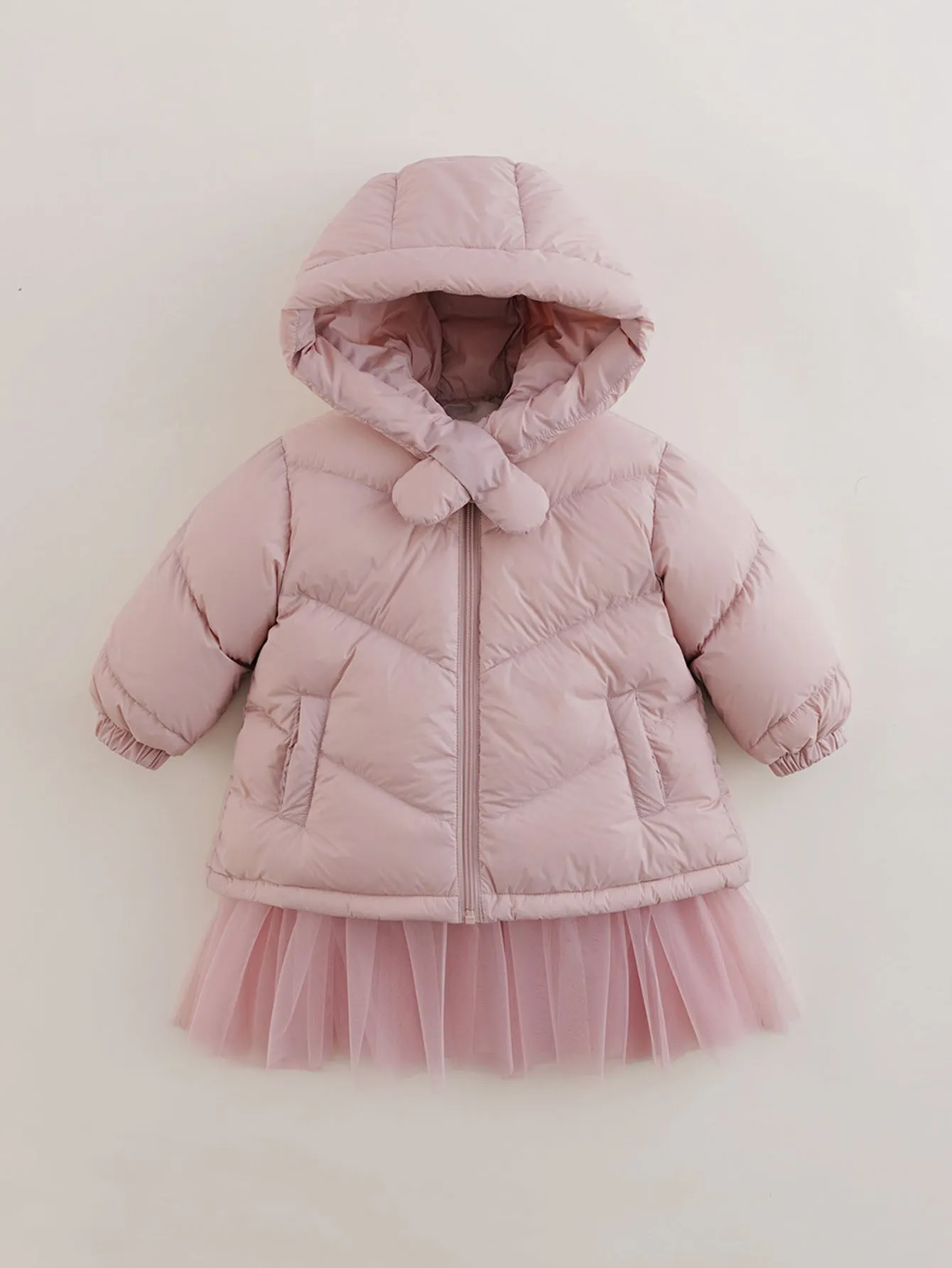 MARC & JANIE Girls Ultralight Hooded Down Parka 221069