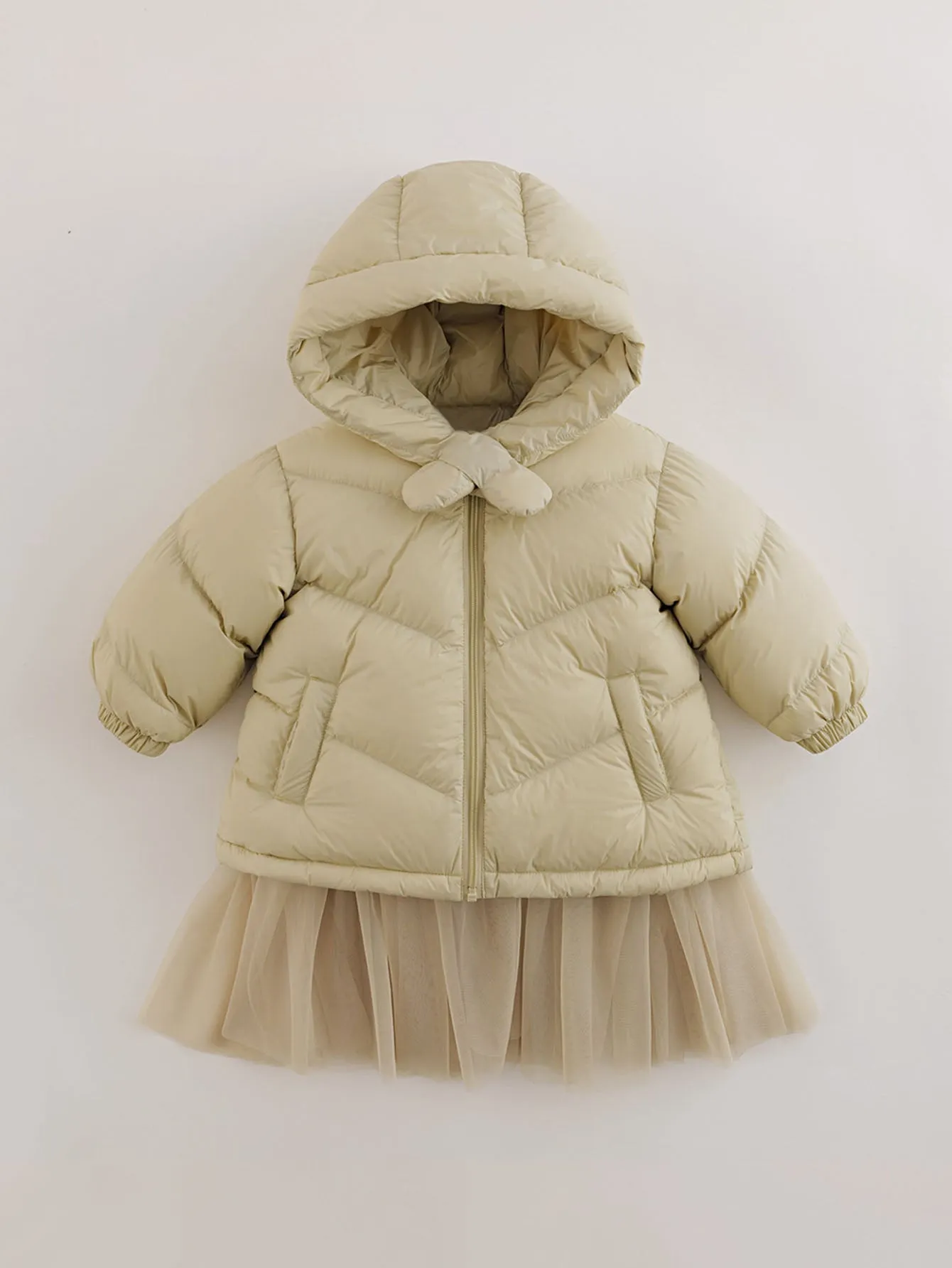 MARC & JANIE Girls Ultralight Hooded Down Parka 221069