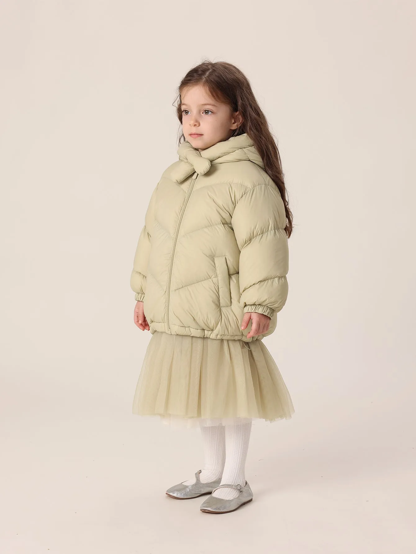 MARC & JANIE Girls Ultralight Hooded Down Parka 221069