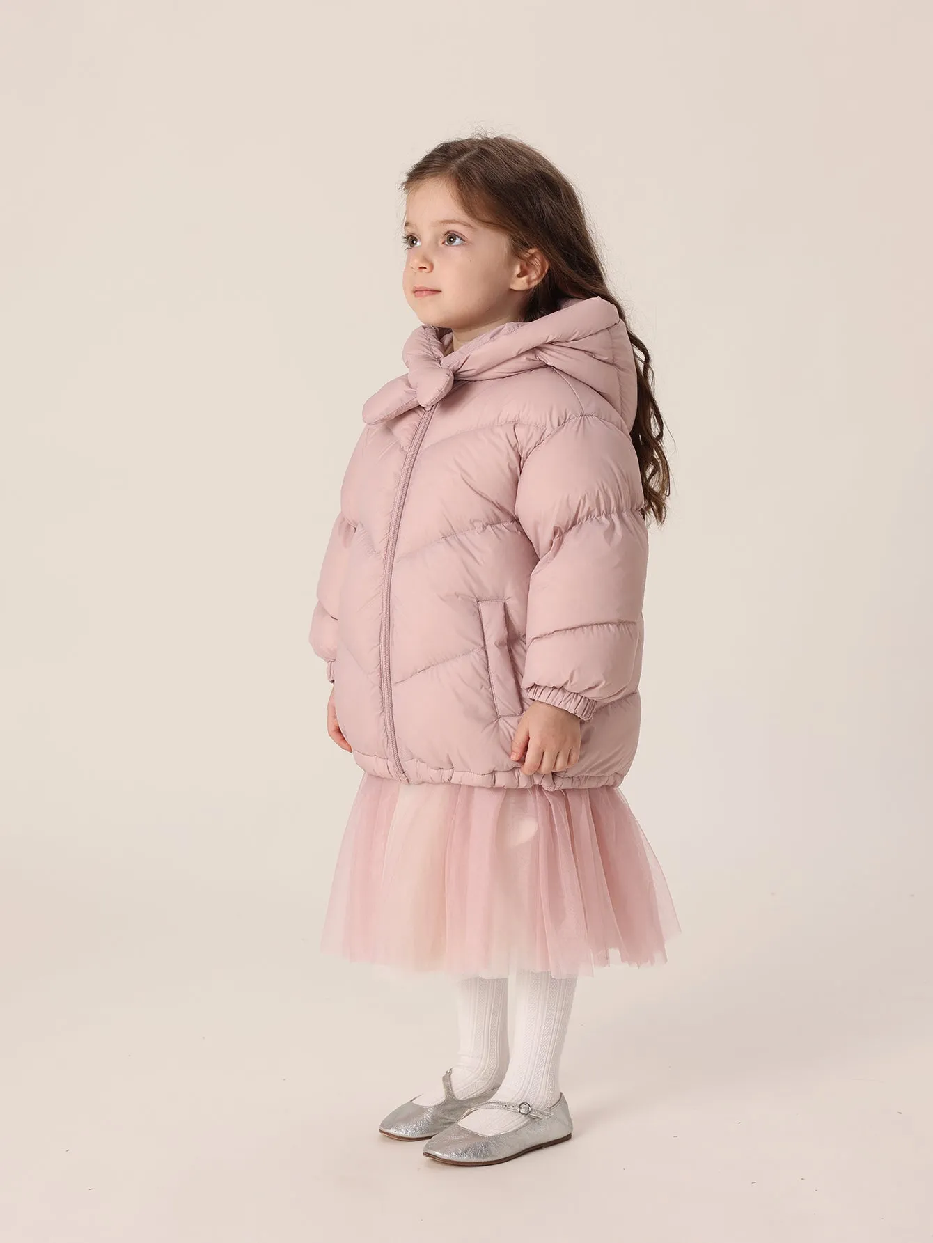 MARC & JANIE Girls Ultralight Hooded Down Parka 221069