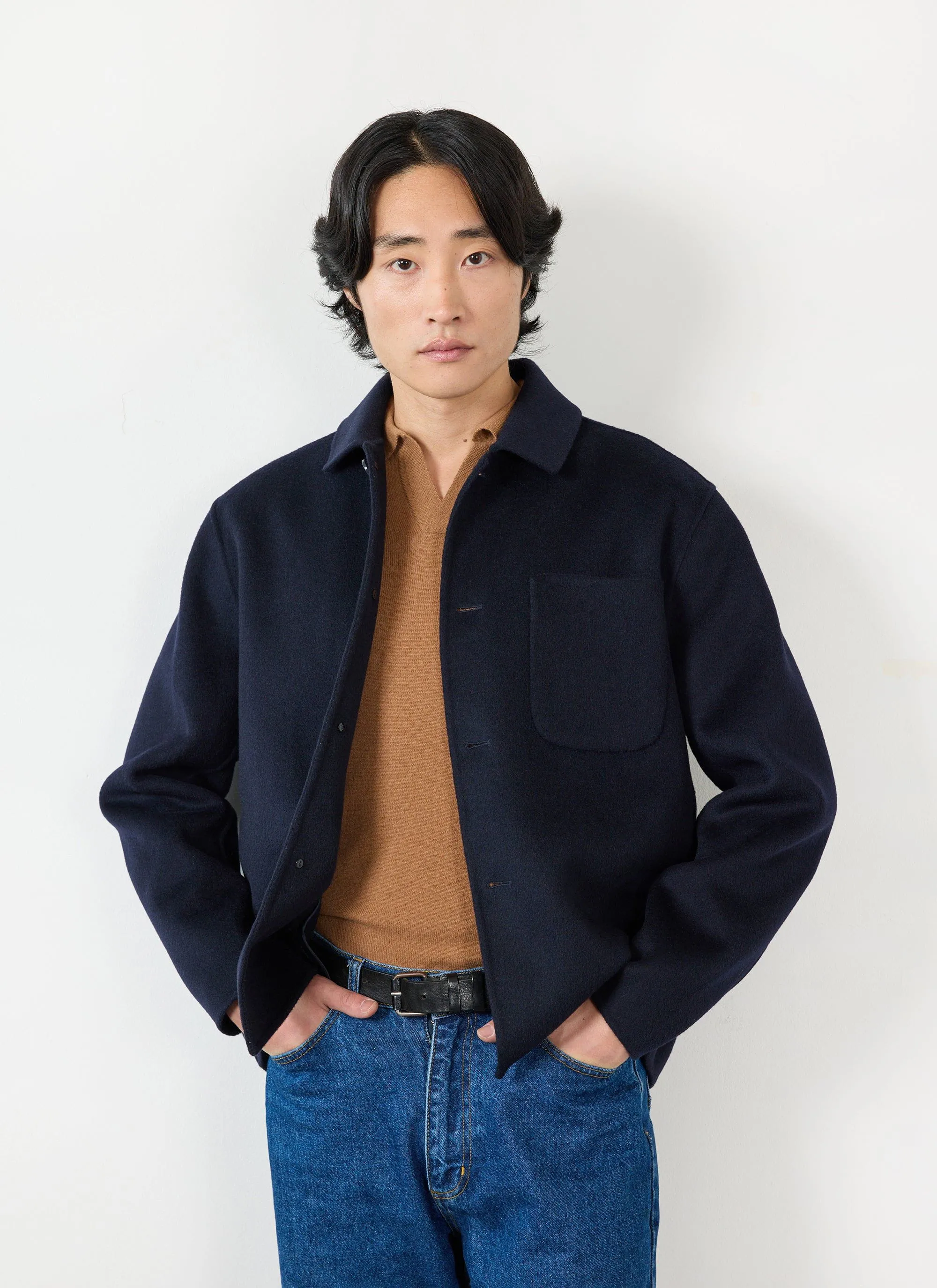 Overshirt | Wool | Navy