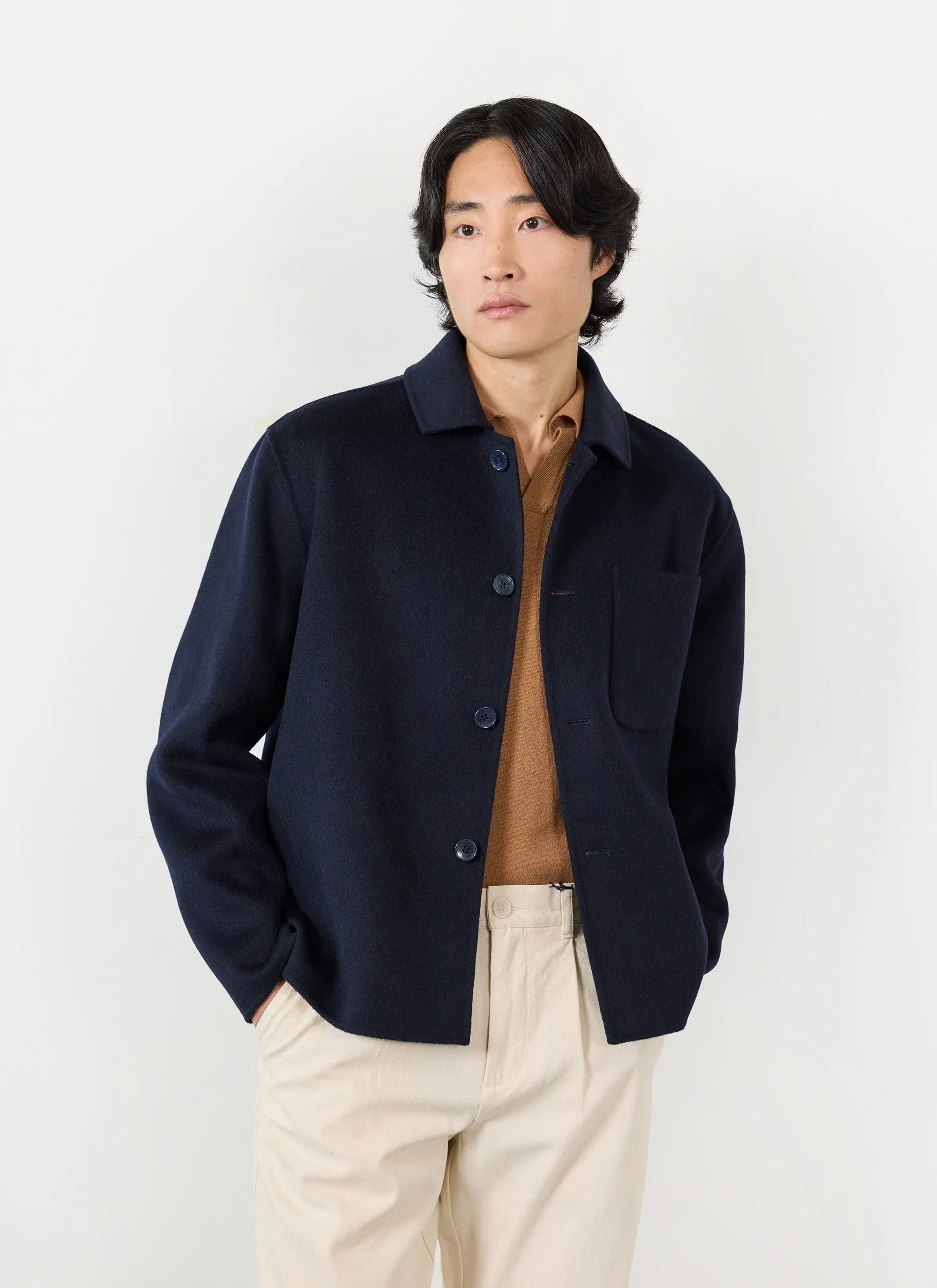 Overshirt | Wool | Navy