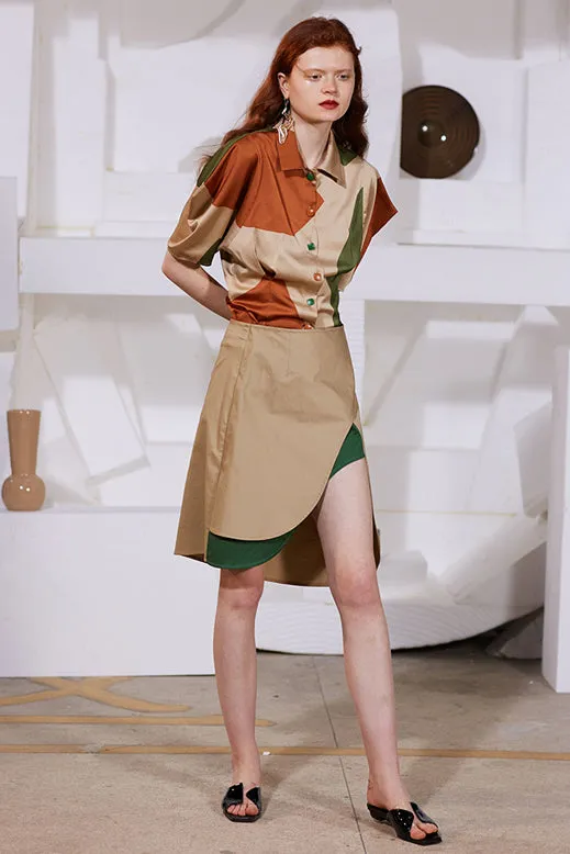 Rimless | Khaki Orange Green Shirt