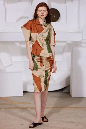 Rimless | Khaki Orange Green Shirt