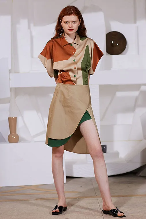 Rimless | Khaki Orange Green Shirt