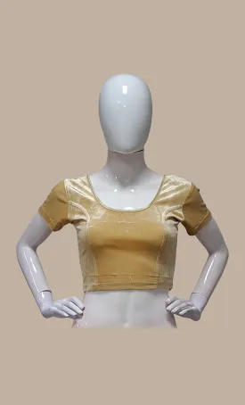 Velvet Light Beige Stretch Blouse