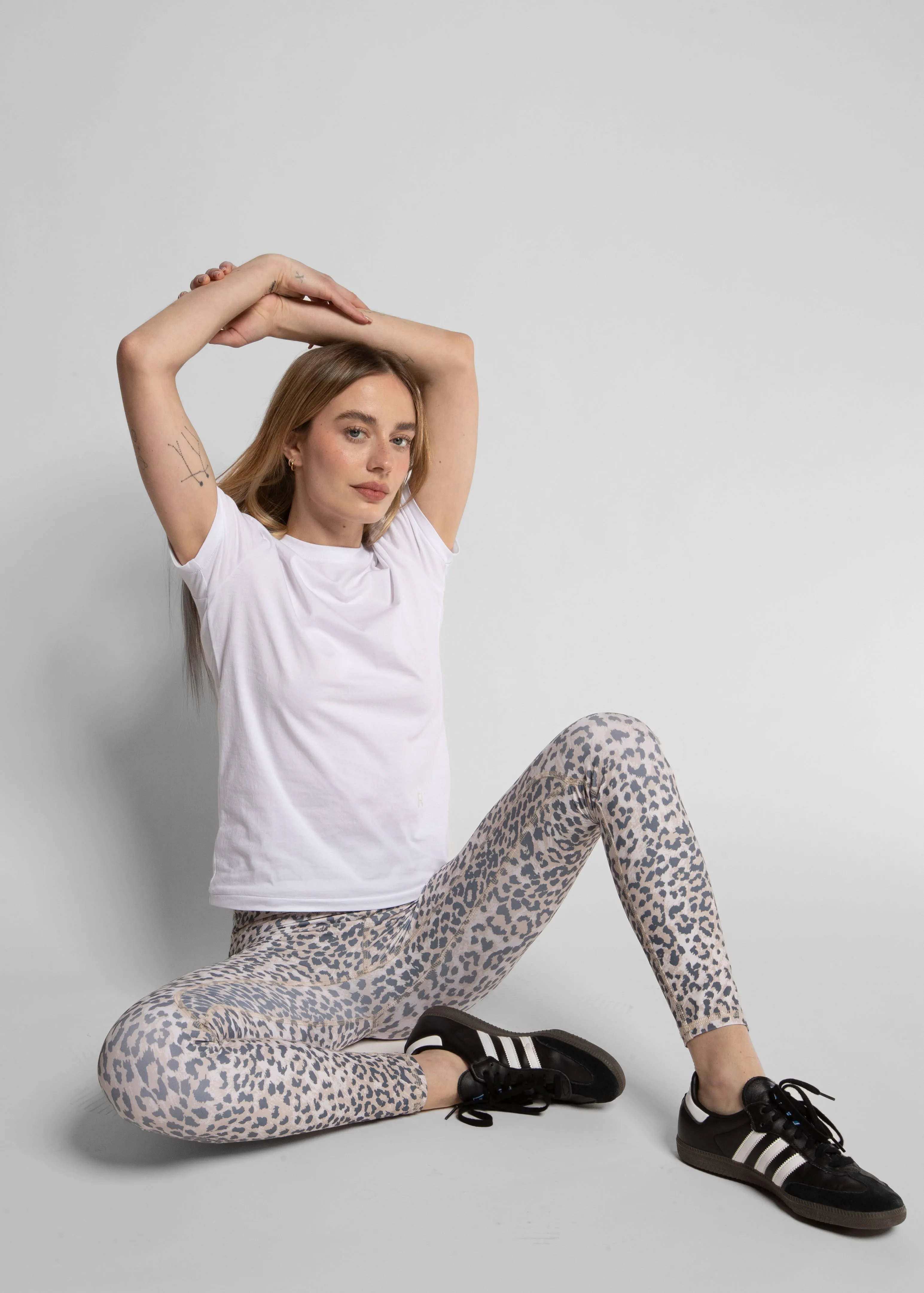 VINTAGE TEE WITH R EMBROIDERY - UNI BLANC
